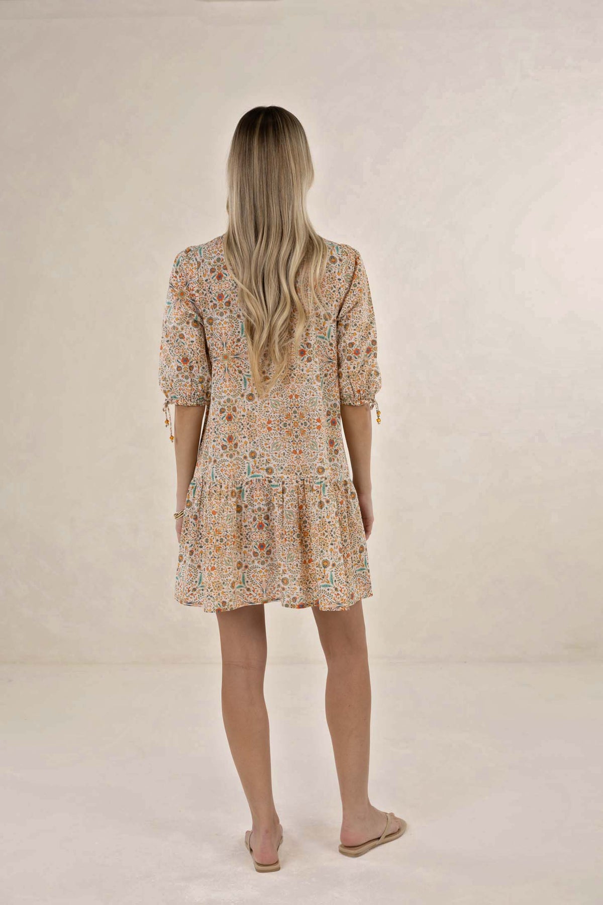 Rumi Smock Dress / Almond