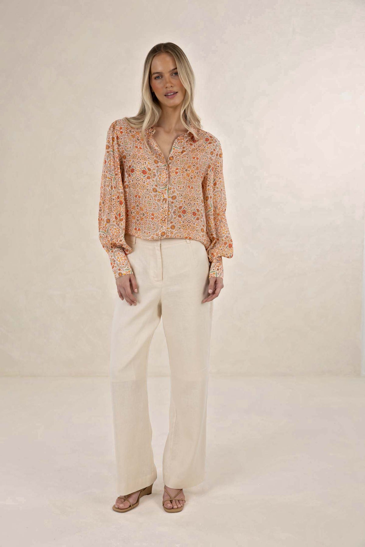 Ayla Blouse / Melon Print