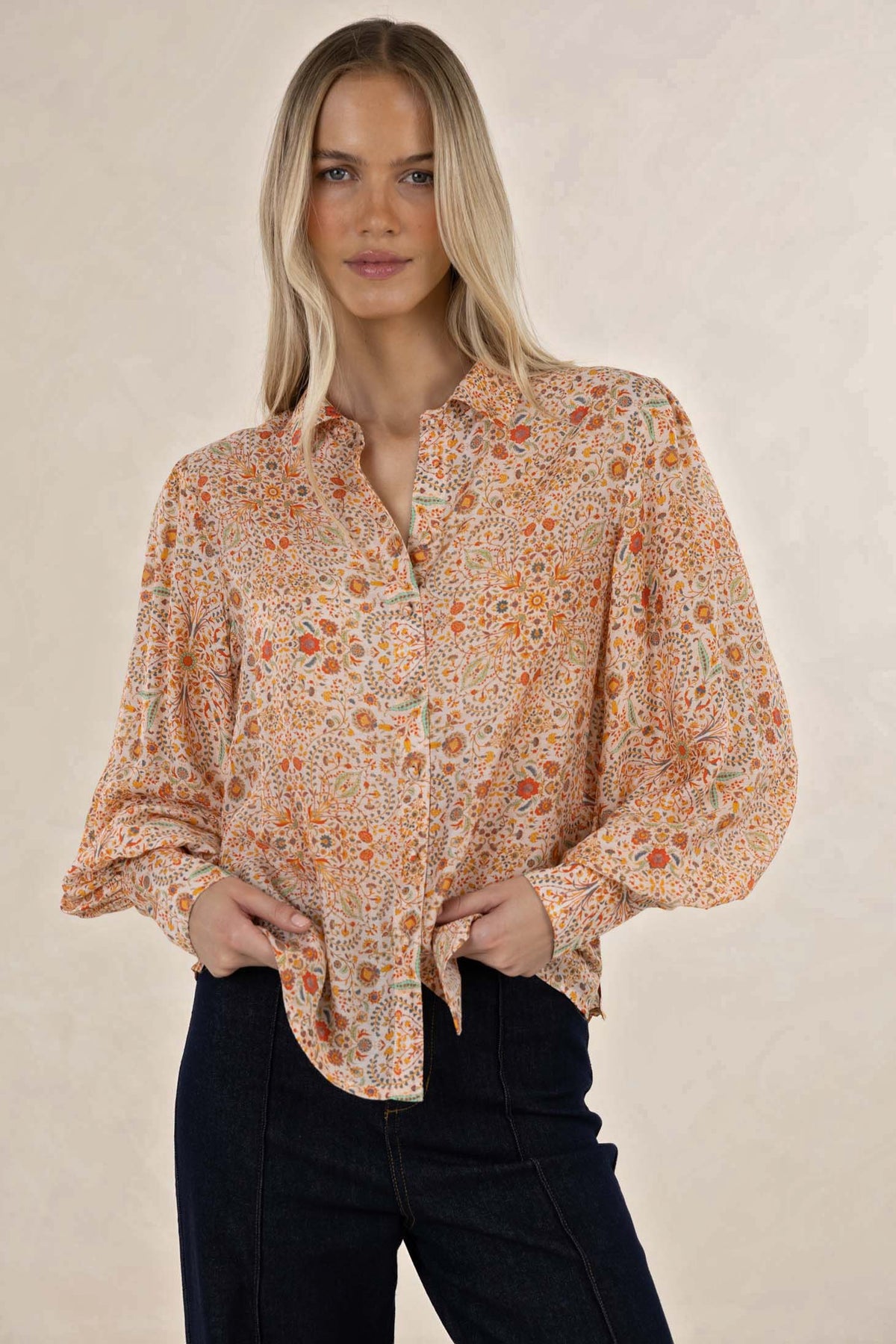 Ayla Blouse / Melon Print
