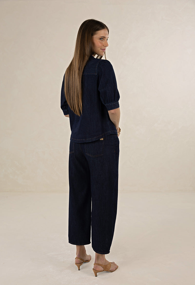 Ivy Barrel Jean / Dark Blue