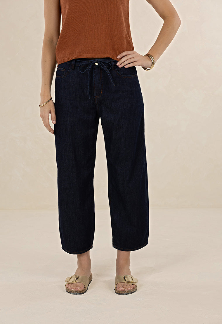 Ivy Barrel Jean / Dark Blue