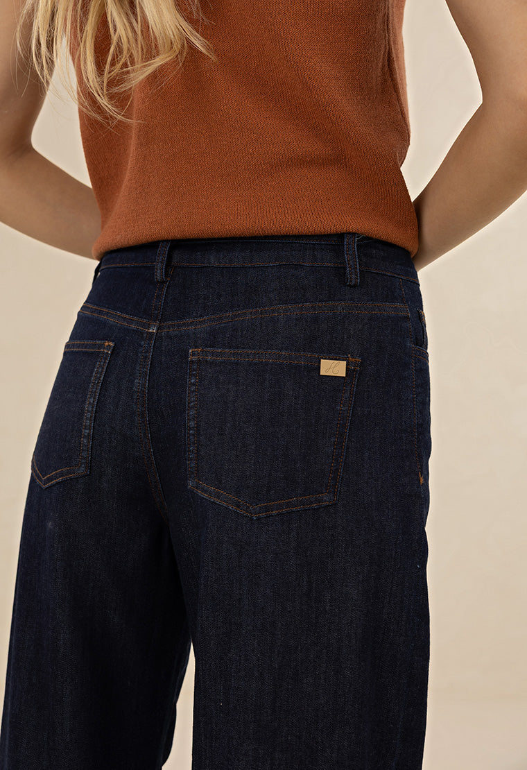 Ivy Barrel Jean / Dark Blue