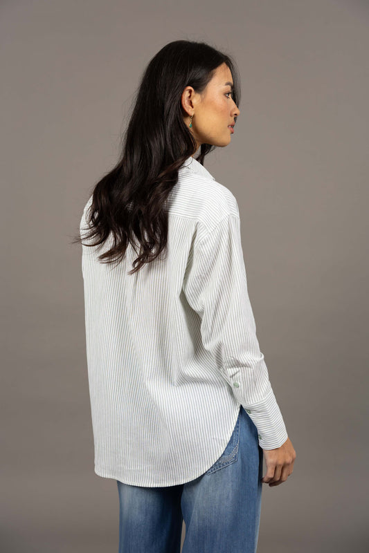 Nala Stripe Shirt / Green Shirt