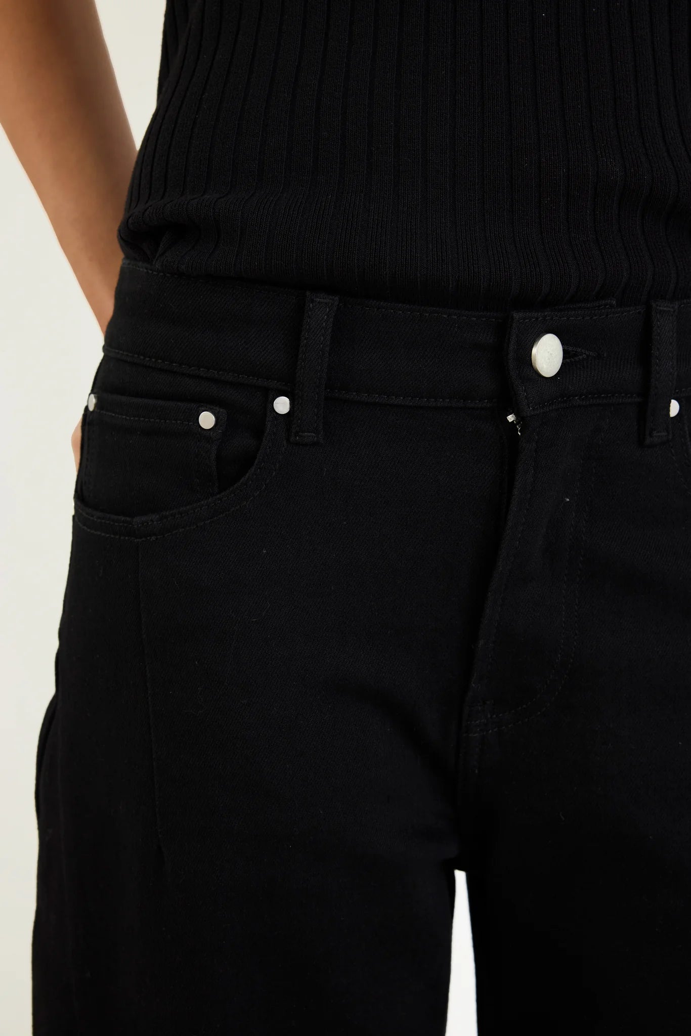 Graduate Stretch Barrel Jeans / Jet Black