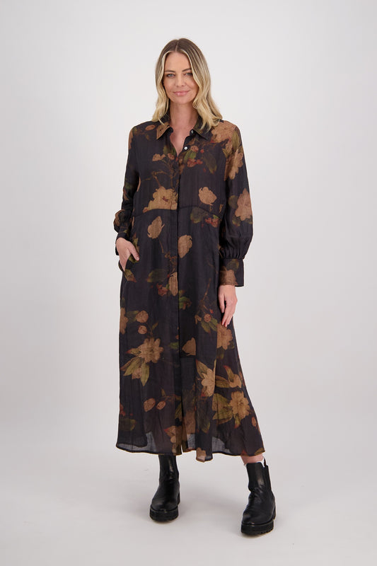 Hollie Dress / Black Floral
