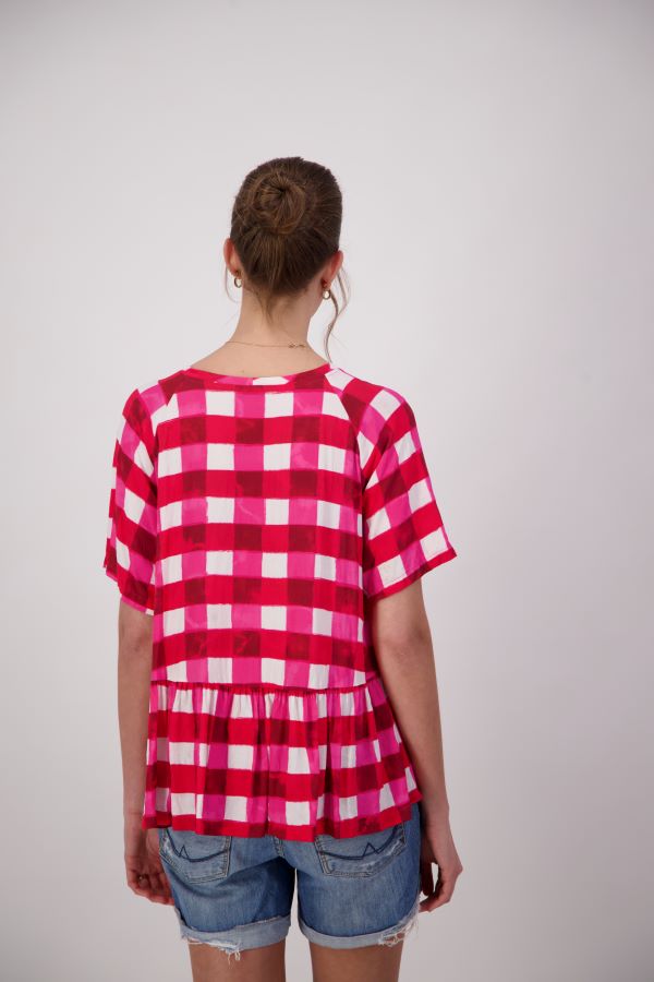 Jerry Top /Pink Gingham