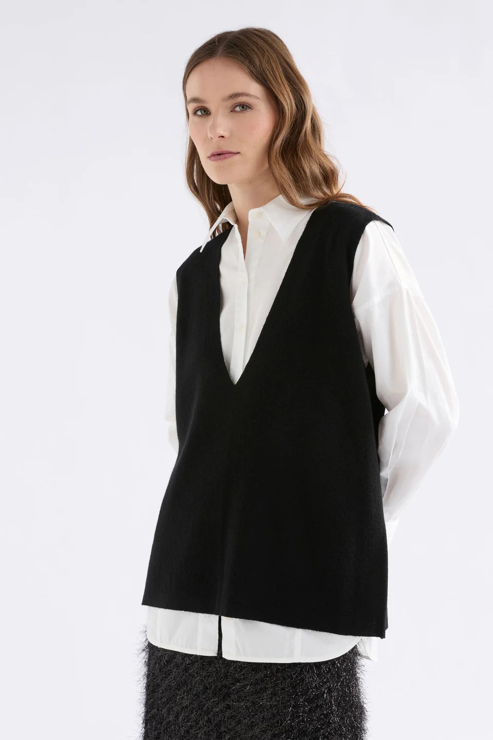 Alin Knit Vest / Black