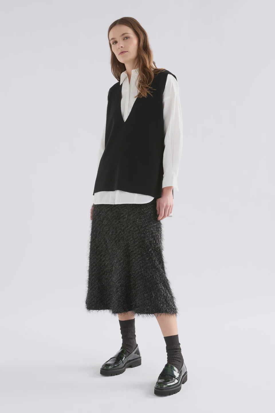 Alin Knit Vest / Black