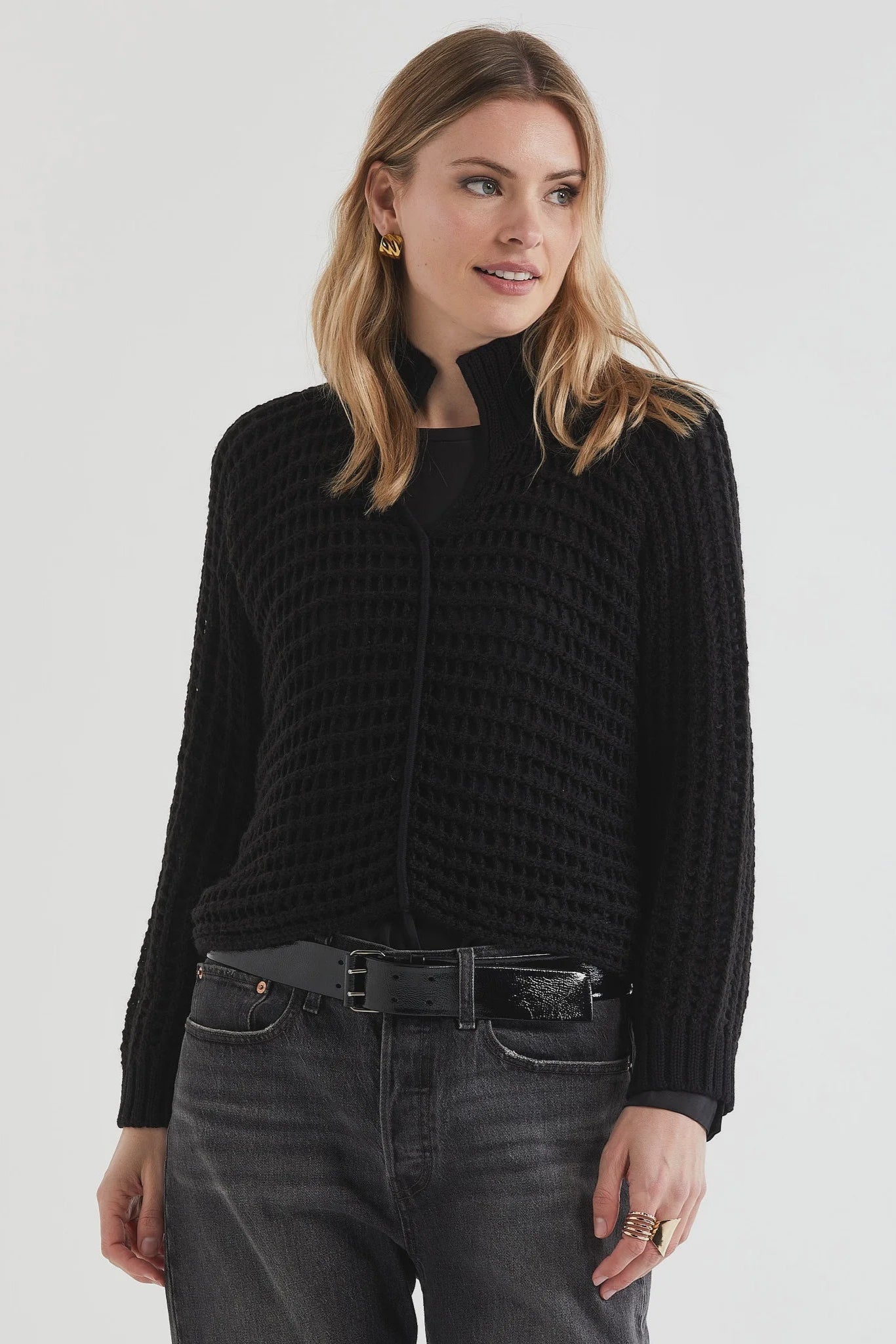 Lofty Lace Jumper / Black