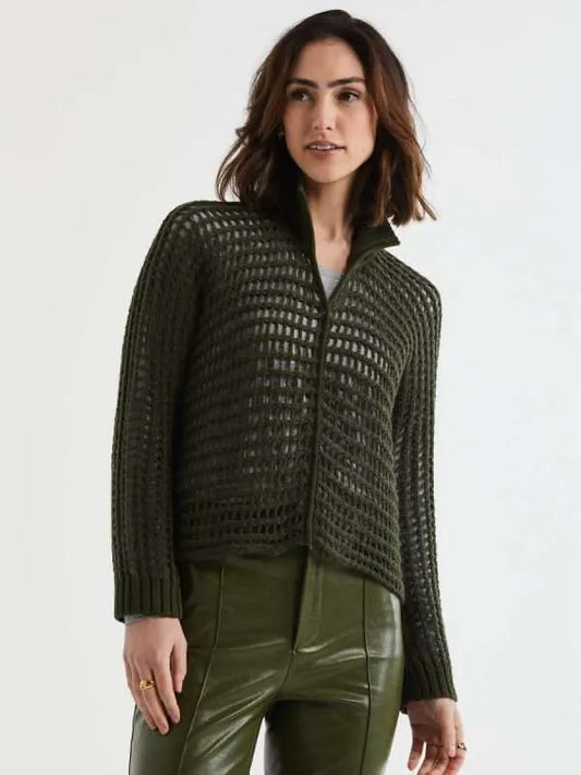 Lofty Lace Jumper / Olive