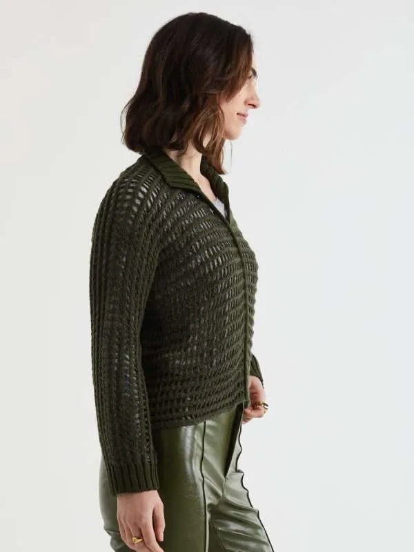 Lofty Lace Jumper / Olive