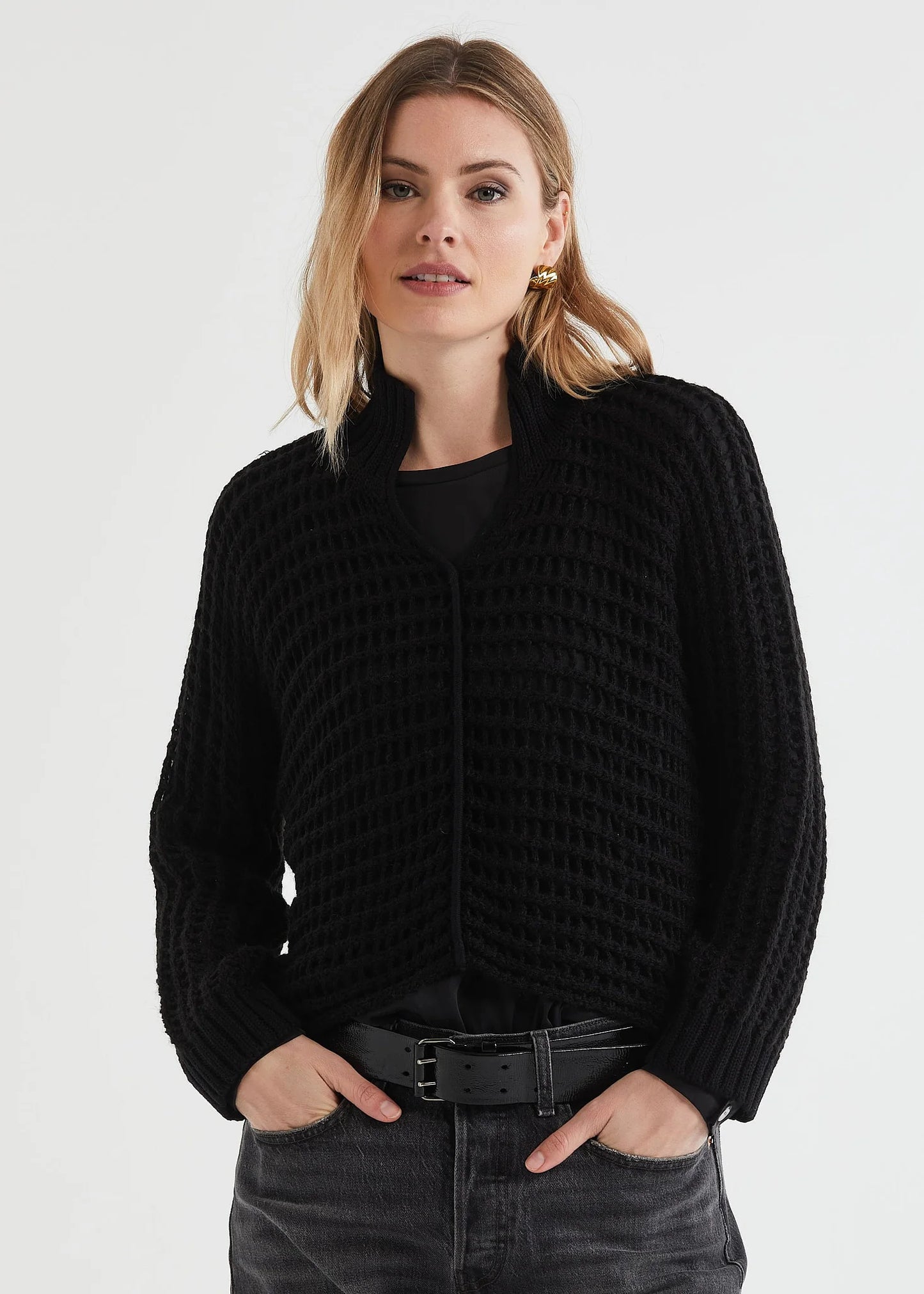 Lofty Lace Jumper / Black