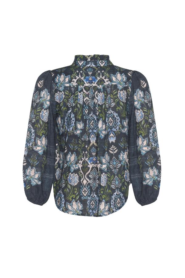 Lucca Blouse /Indigo Multi