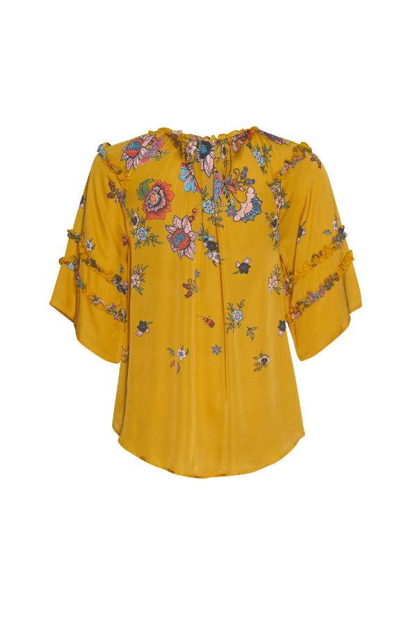 Gala Blouse / Gold Multi