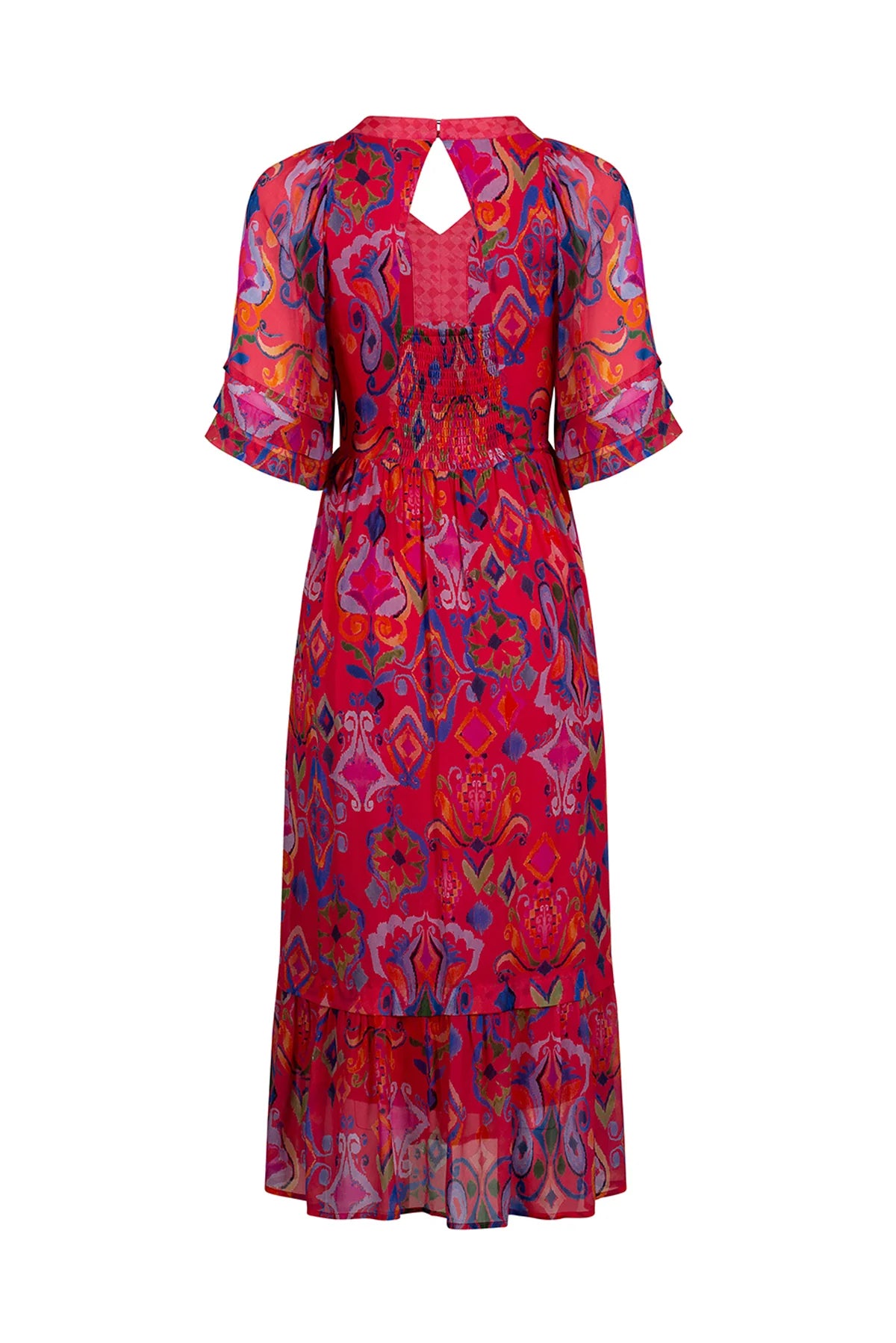 Festive Midi Dress /Rouge Multi