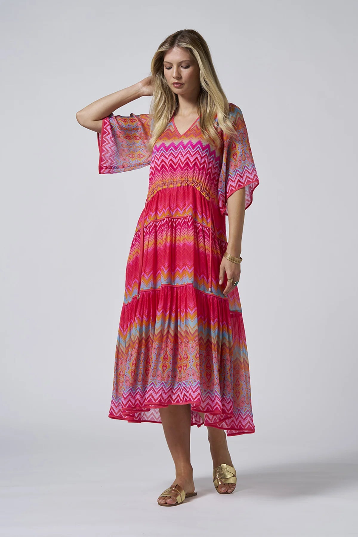 Rosita Midi Dress /Rouge Multi