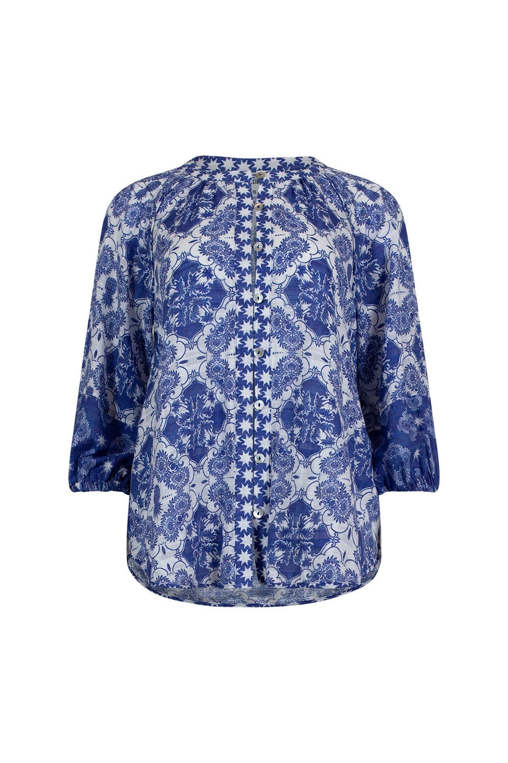 Aria Shirt /Cobalt Multi