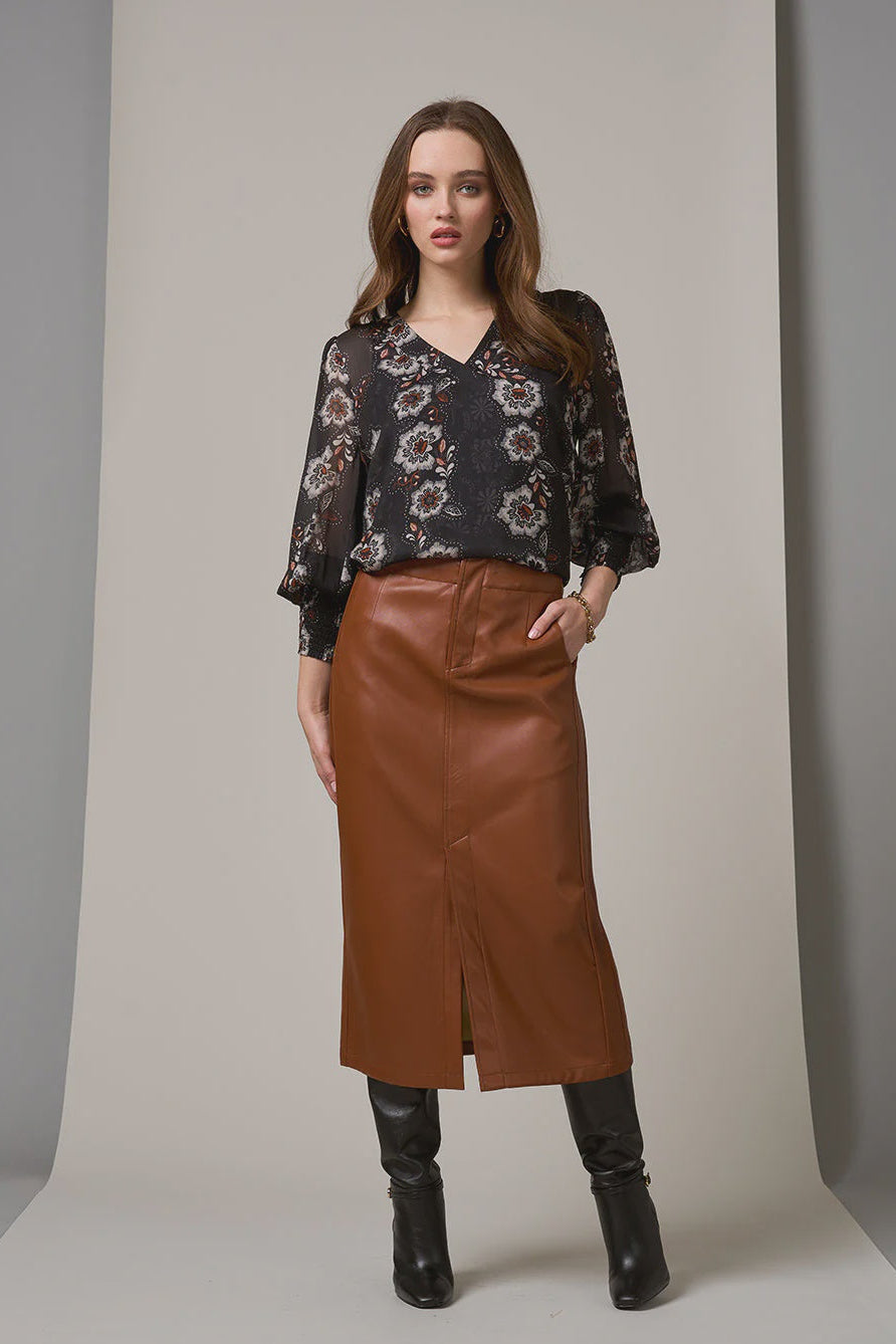 Theodora Blouse / Black Multi