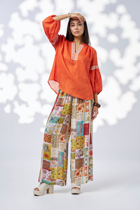 Maya Top / Burnt Orange
