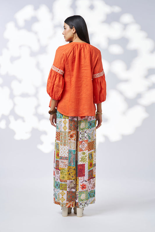 Maya Top / Burnt Orange