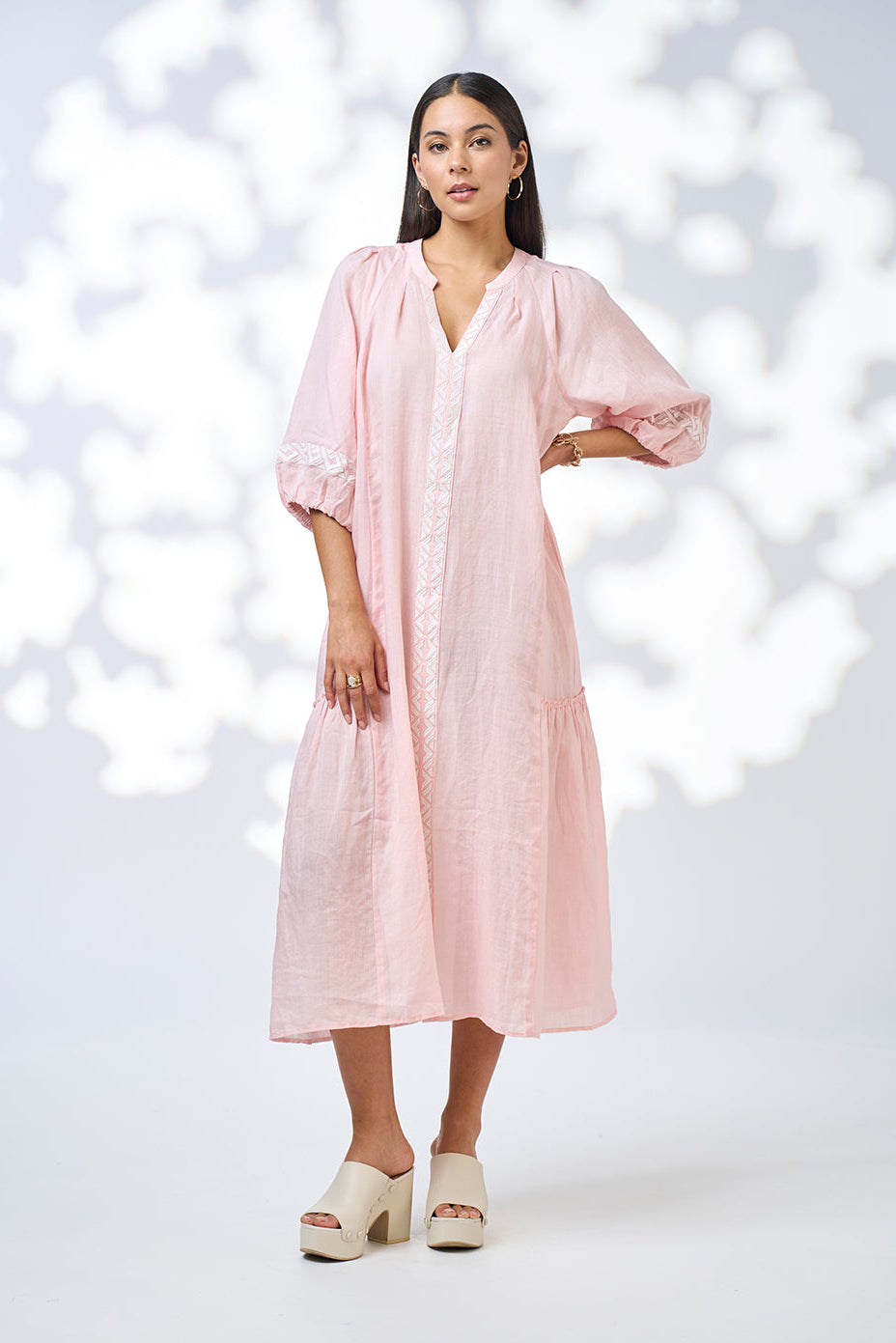 Maya Midi Dress / Blush