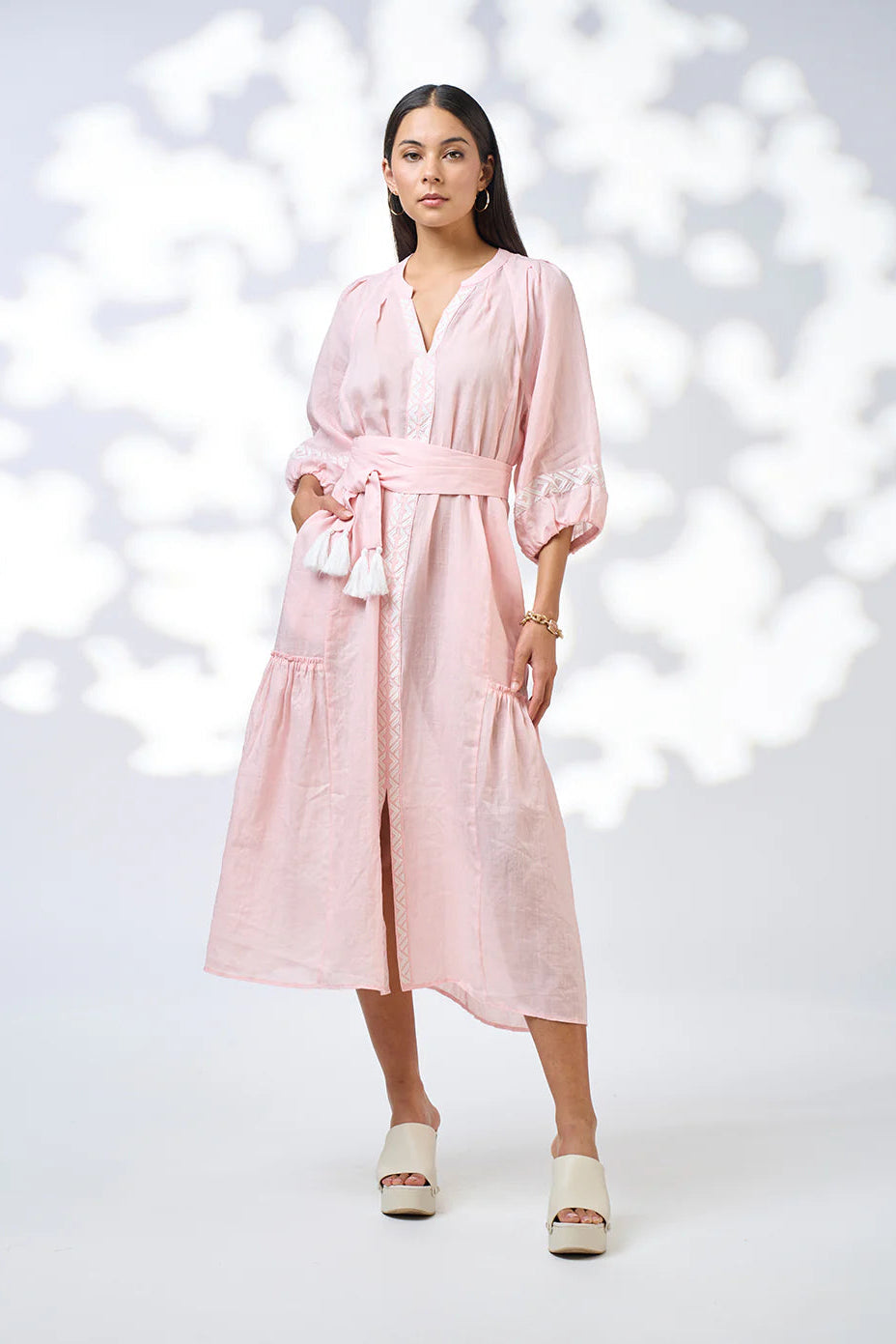 Maya Midi Dress / Blush