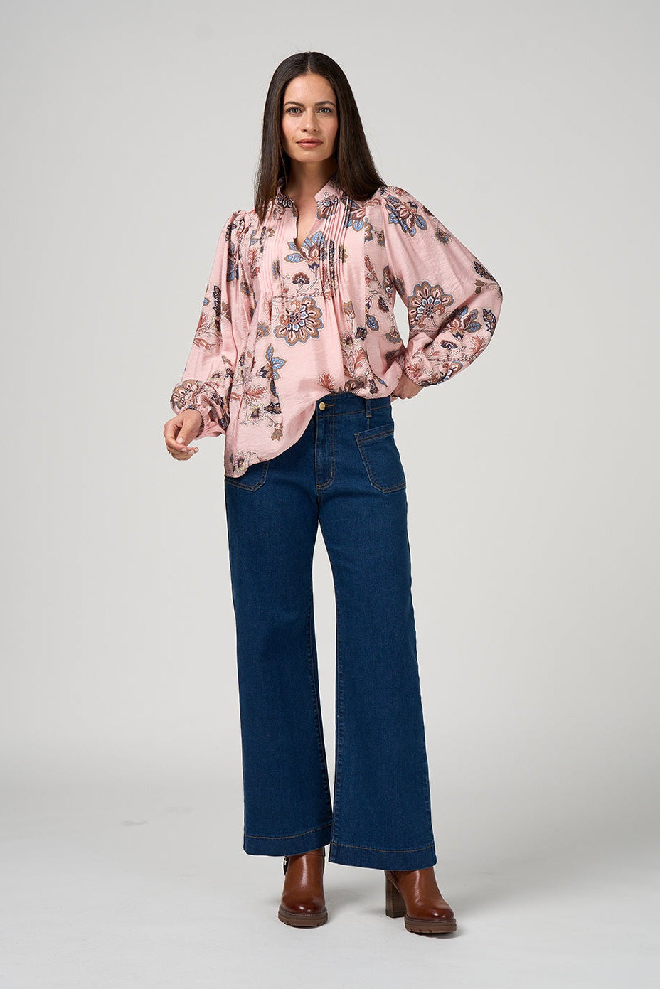 Versailles Blouse / Blush Multi