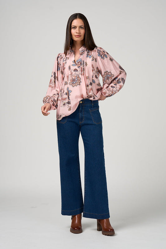 Versailles Blouse / Blush Multi