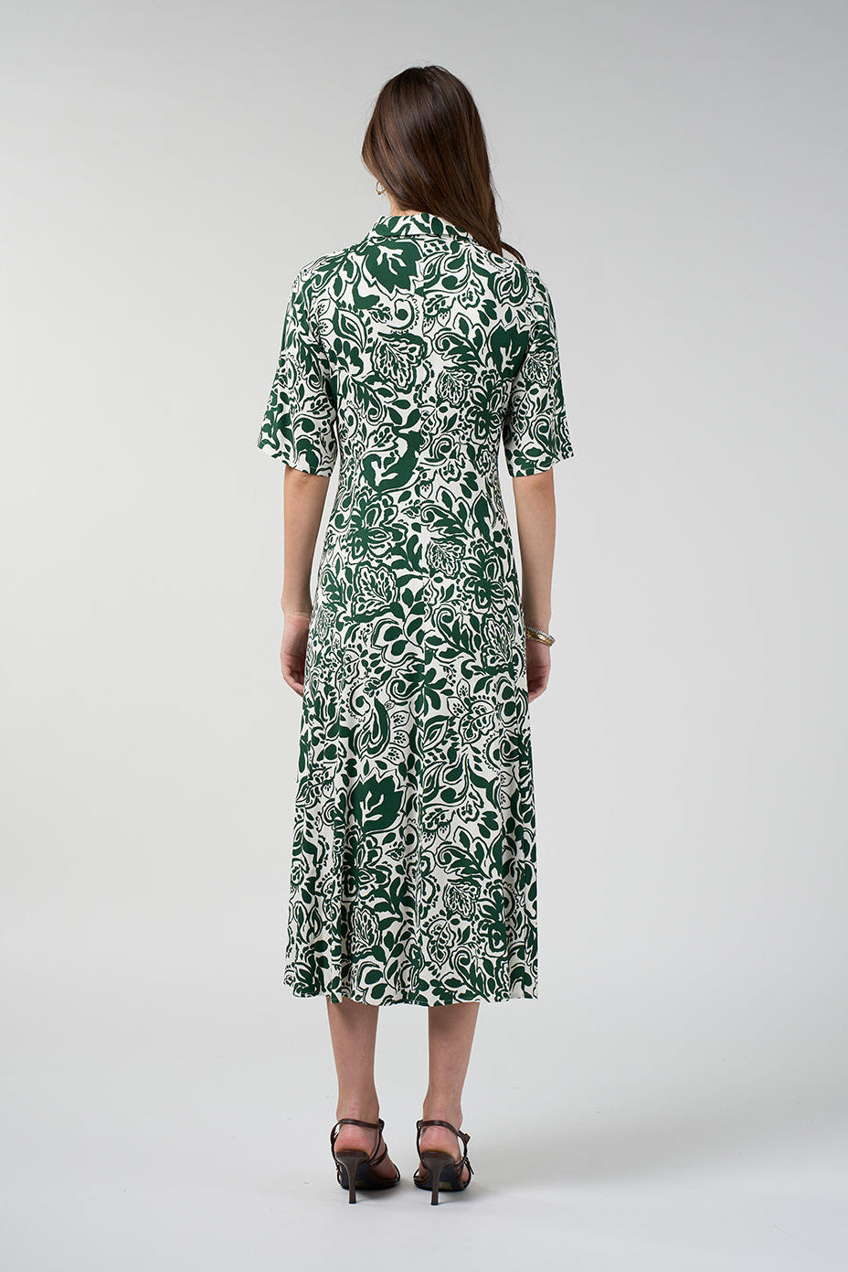 Teardrop Shirt Dress / Buttermilk Multi
