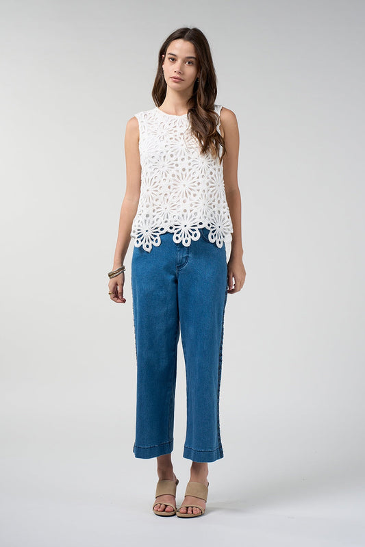 Meera Top / Silk White