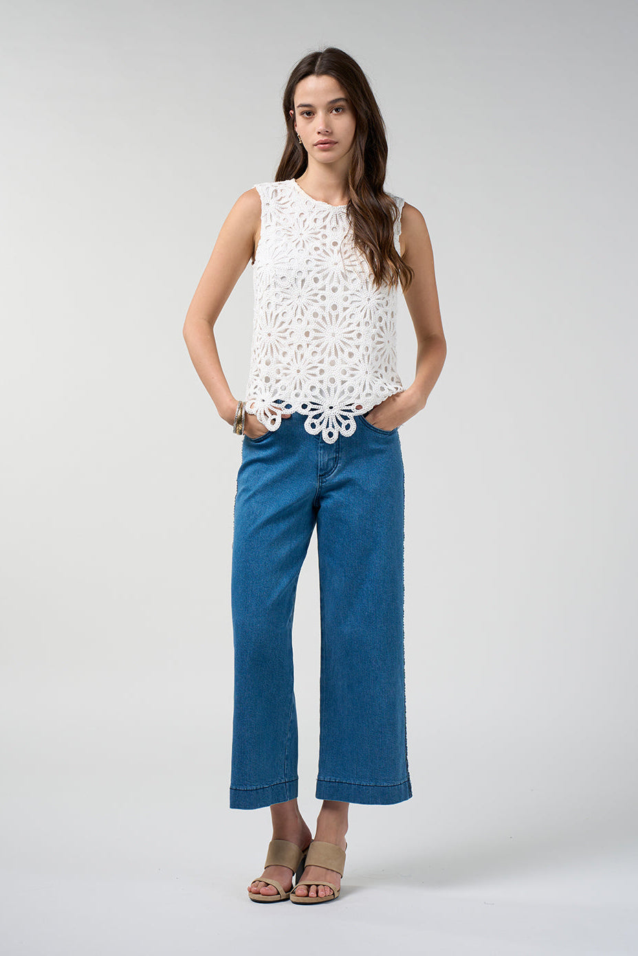 Meera Top / Silk White