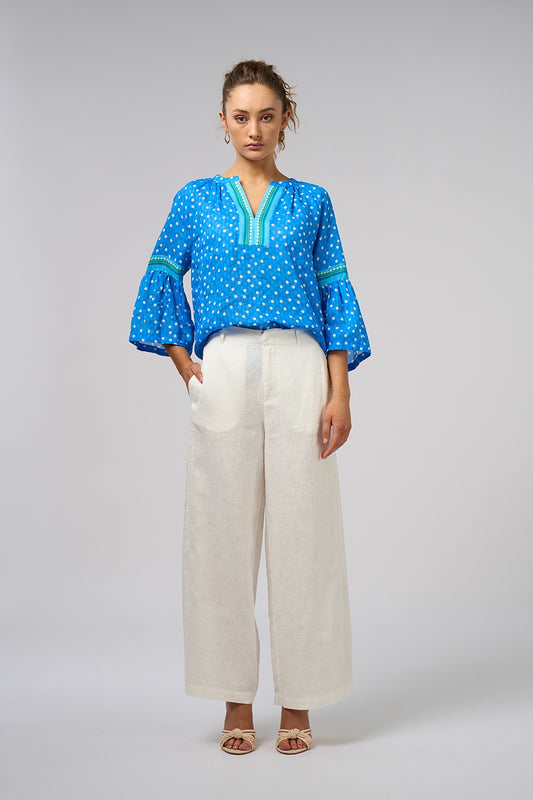 Samira Blouse / Electric Blue
