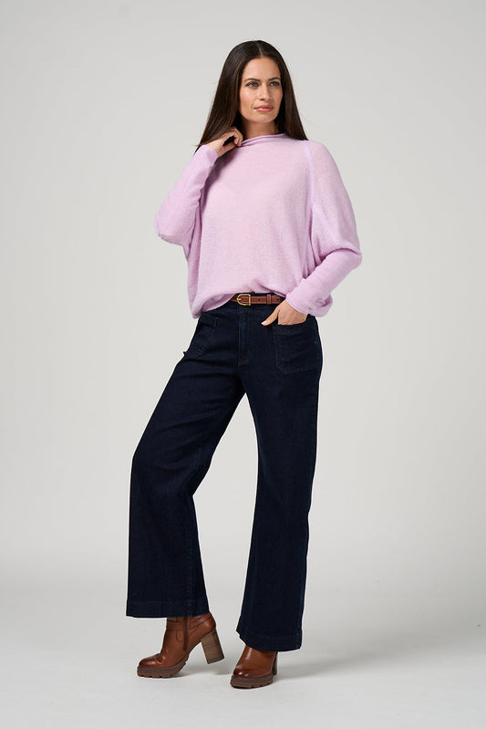 Astoria Batwing Sweater / Lilac