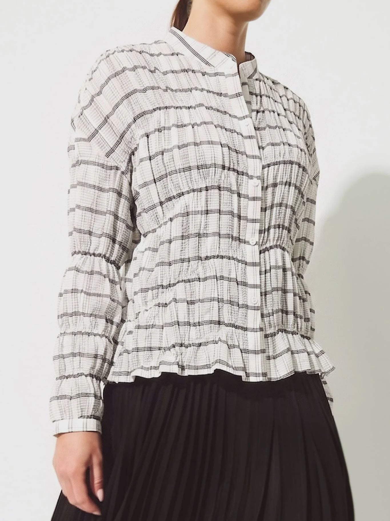 Efate Shirt / White-Black