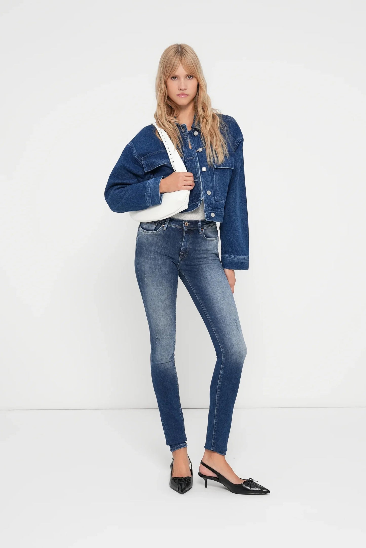Skyla Utility Denim Jacket / Ailia Wash