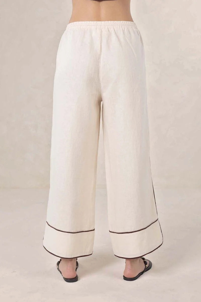 Lugano Pant / Cream-Choc