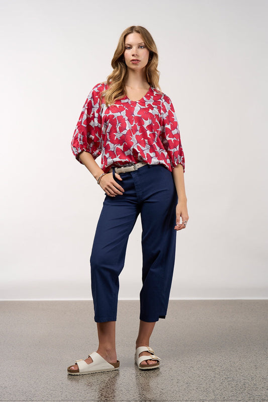 Take Flight Top / Poppy Multi