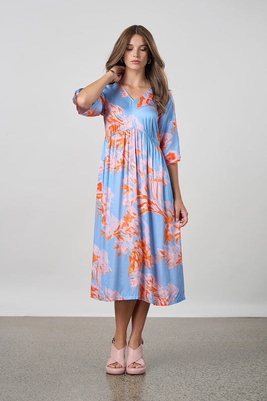Solarize Dress / Sky Multi