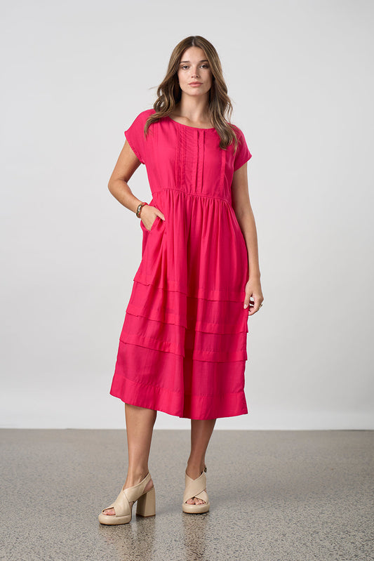Parallel Dress / Magenta
