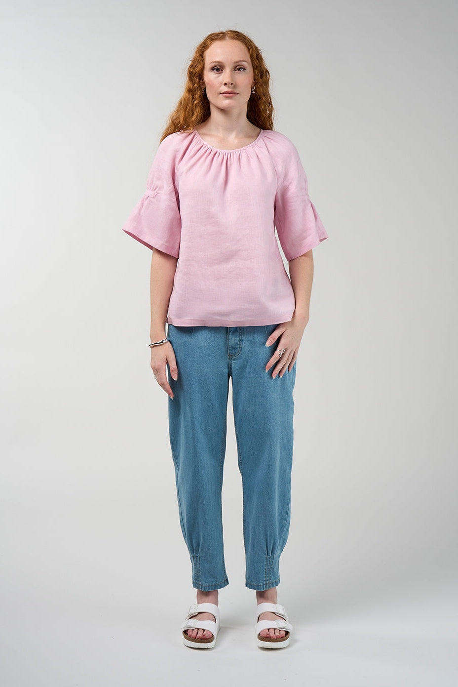 Cove Blouse / Ice Pink