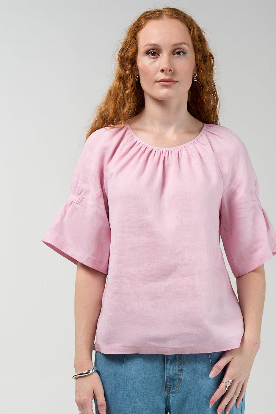 Cove Blouse / Ice Pink