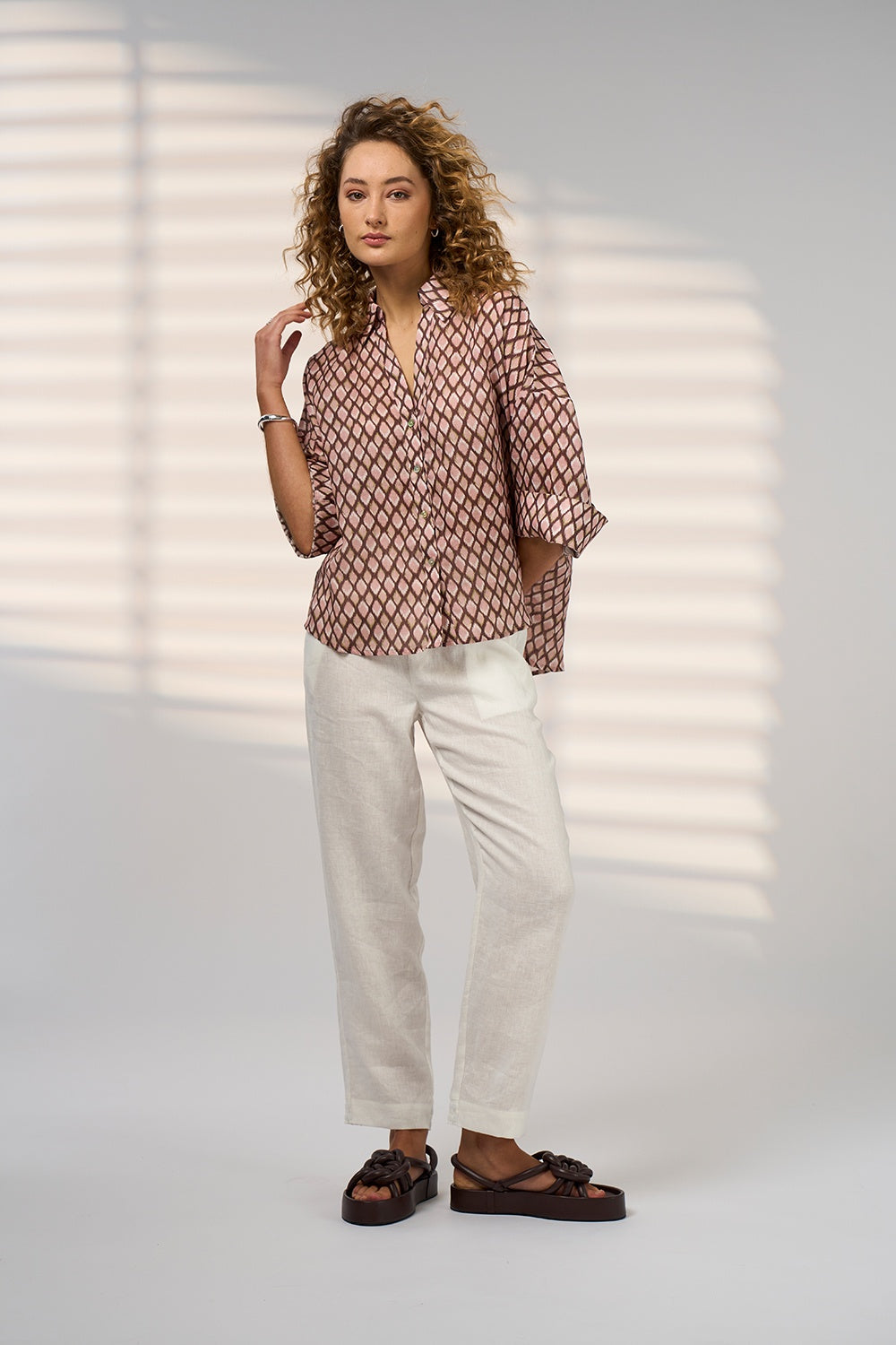 Double Up Shirt / Blush Multi