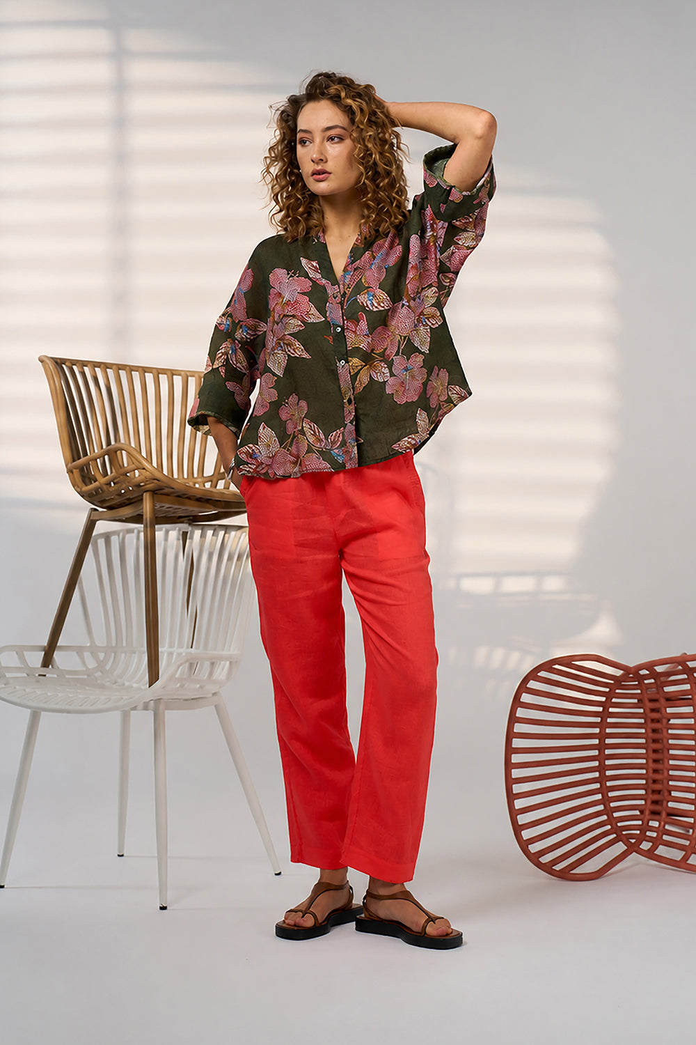 Mosaica Shirt / Khaki Multi
