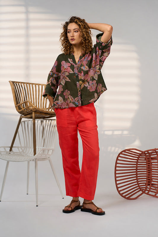 Mosaica Shirt / Khaki Multi