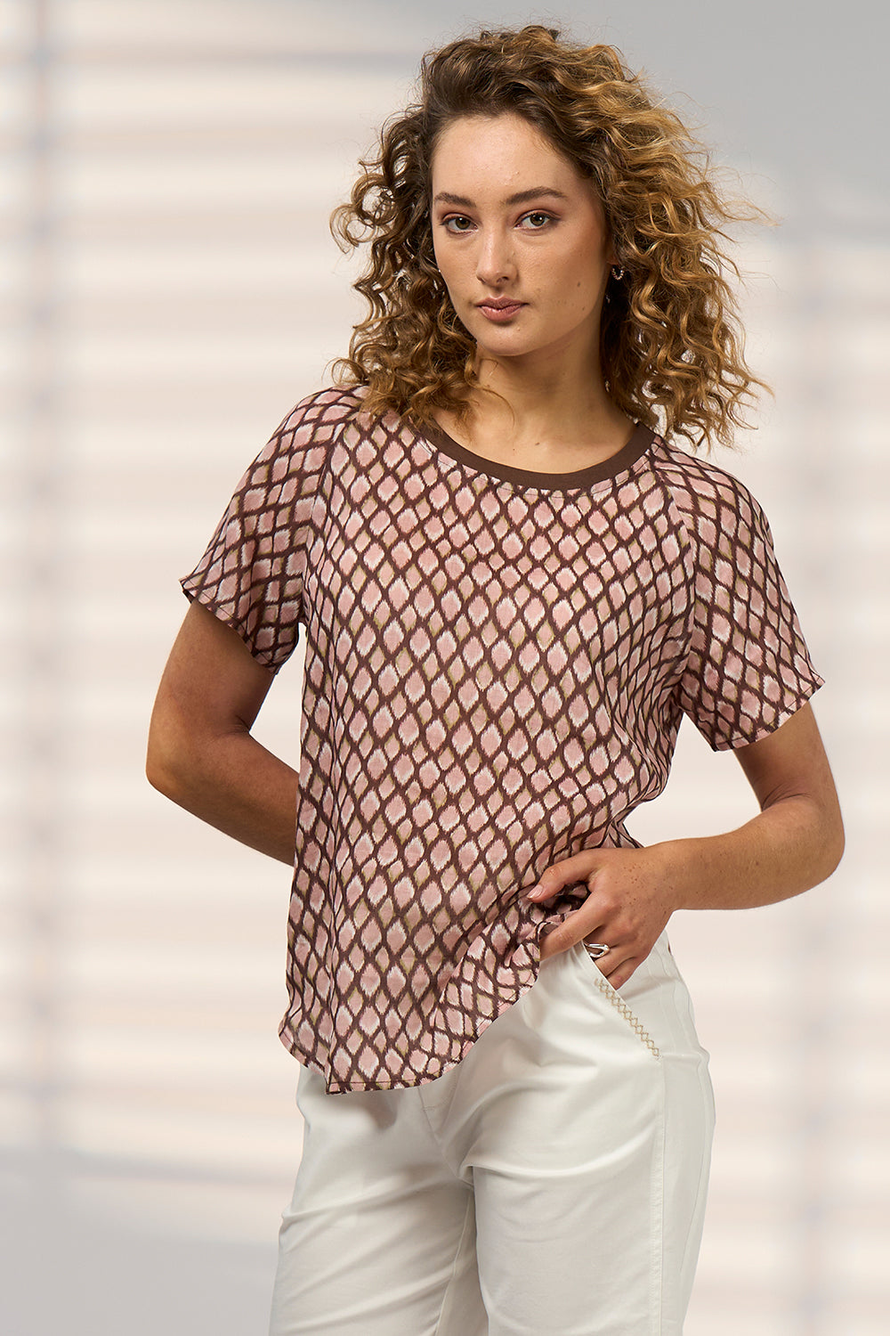 Double Up Tee / Blush Multi