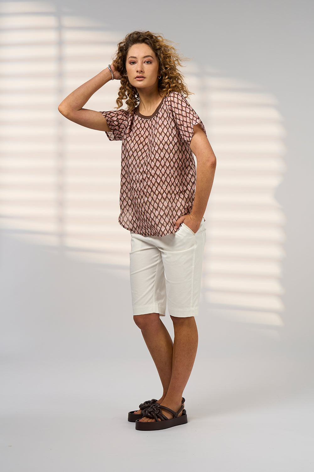 Double Up Tee / Blush Multi