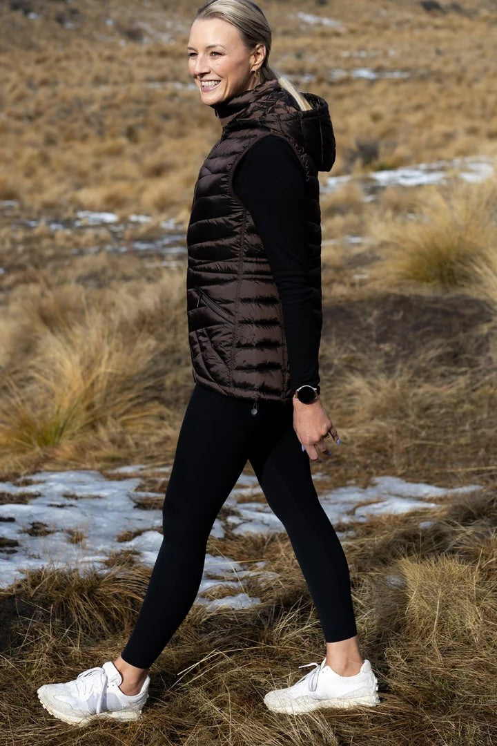 Mary-Claire Packable Vest / Chocolate