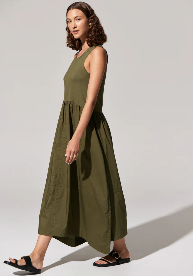 Toya tank dress/Khaki