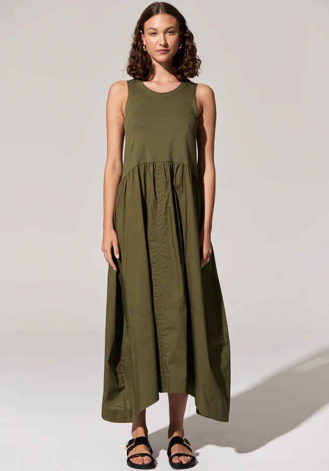 Toya tank dress/Khaki