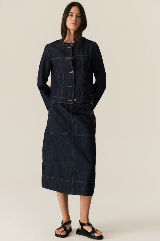Carsen Denim Jacket / Dark Wash